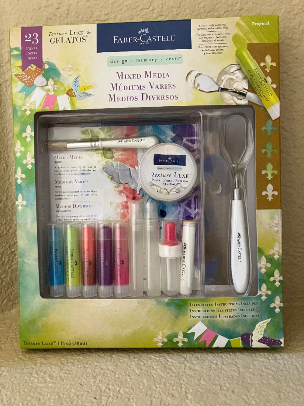 Faber-Castell Gelato and Texture Luxe Mixed Media 23 Piece Set NEW